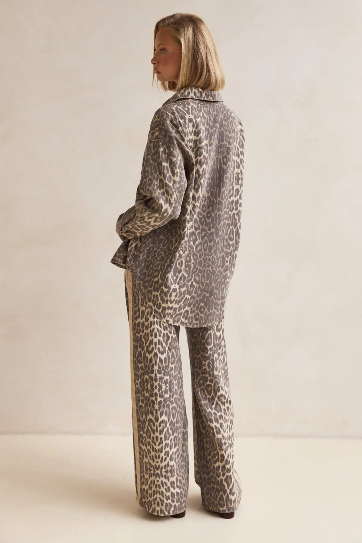Romilda Racer Stripe Pants (Leopard)