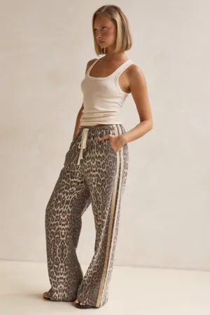 Romilda Racer Stripe Pants (Leopard)