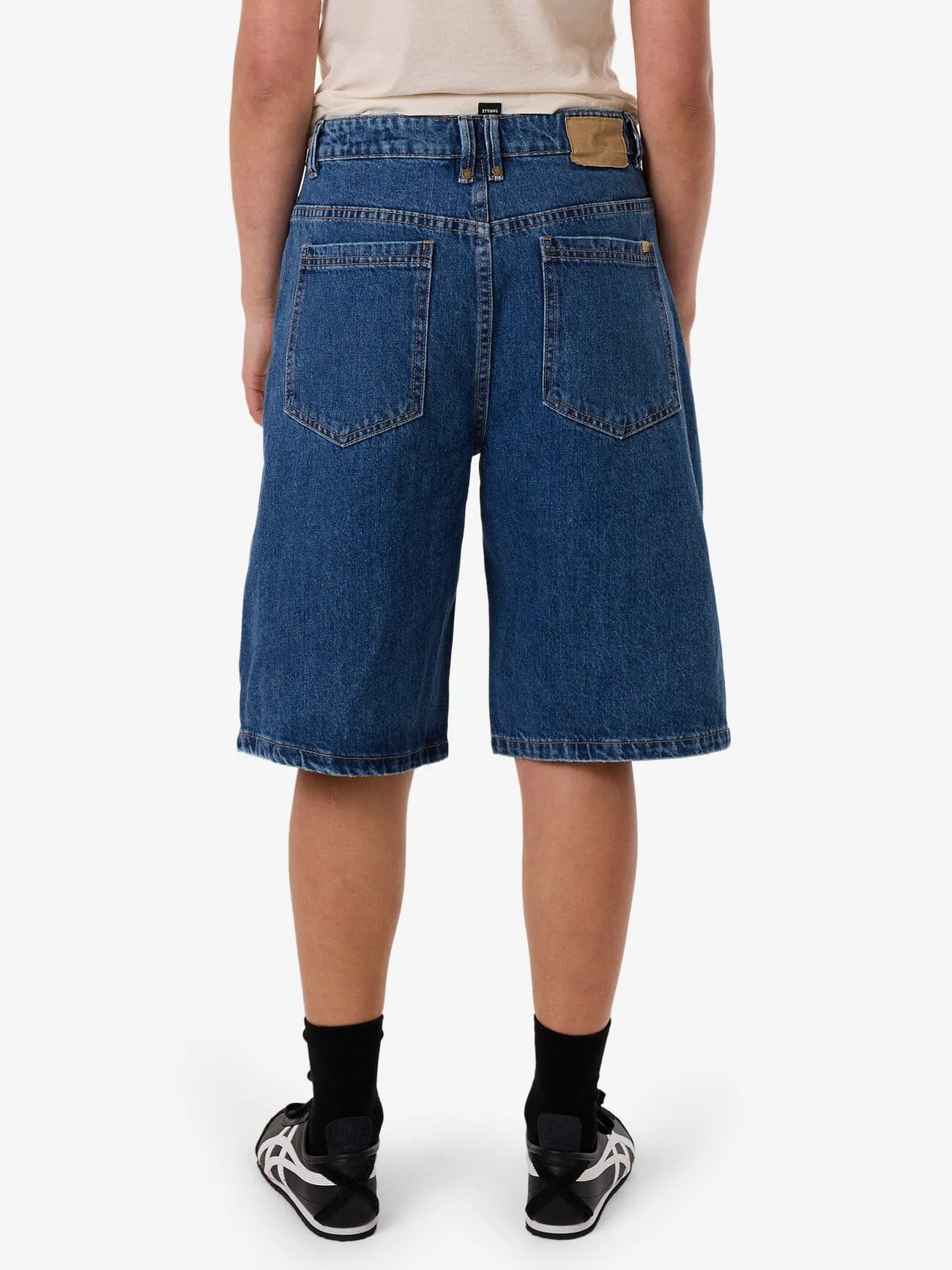 Ronnie Pieced Denim Short - Bright Mid Blue
