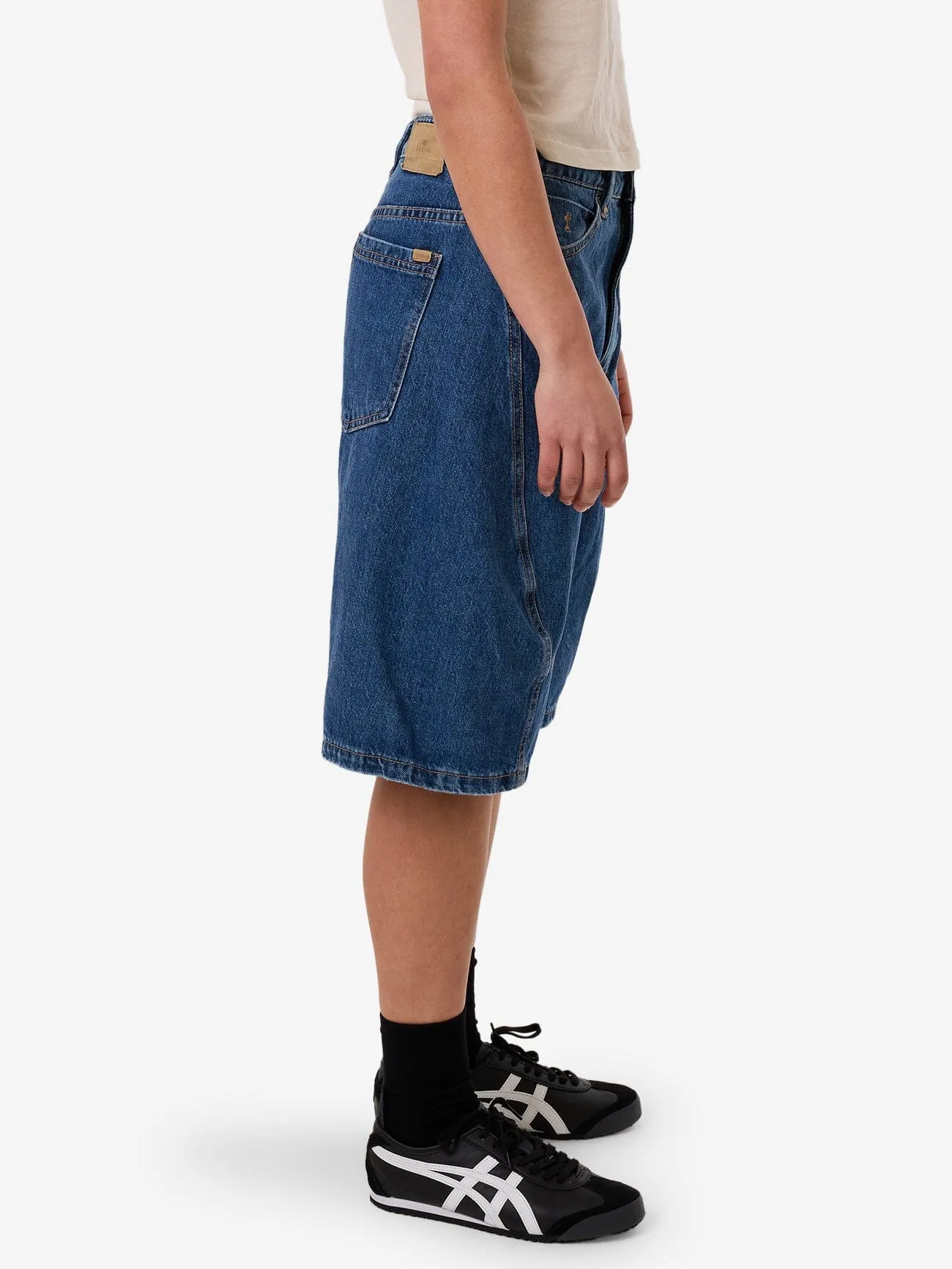 Ronnie Pieced Denim Short - Bright Mid Blue