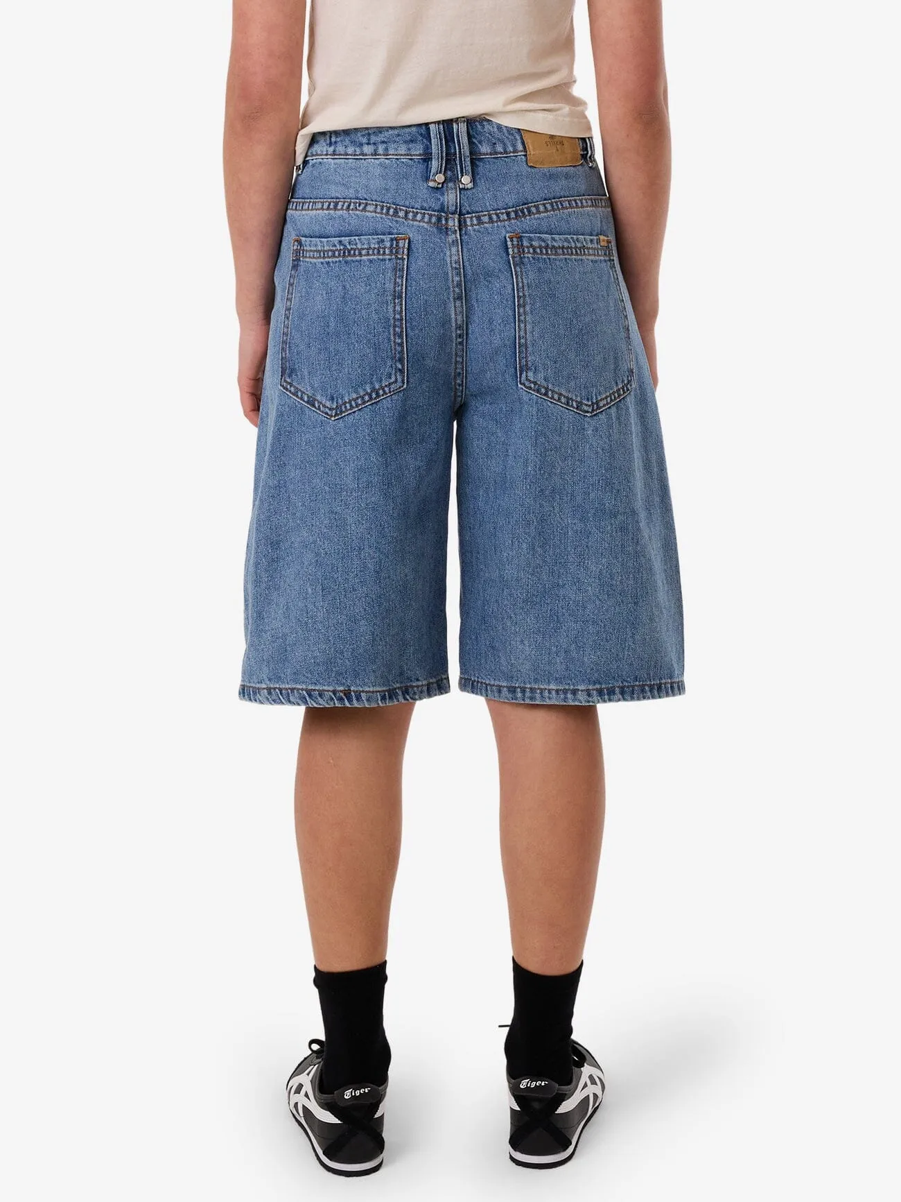 Ronnie Pieced Denim Short - Bright Mid Blue