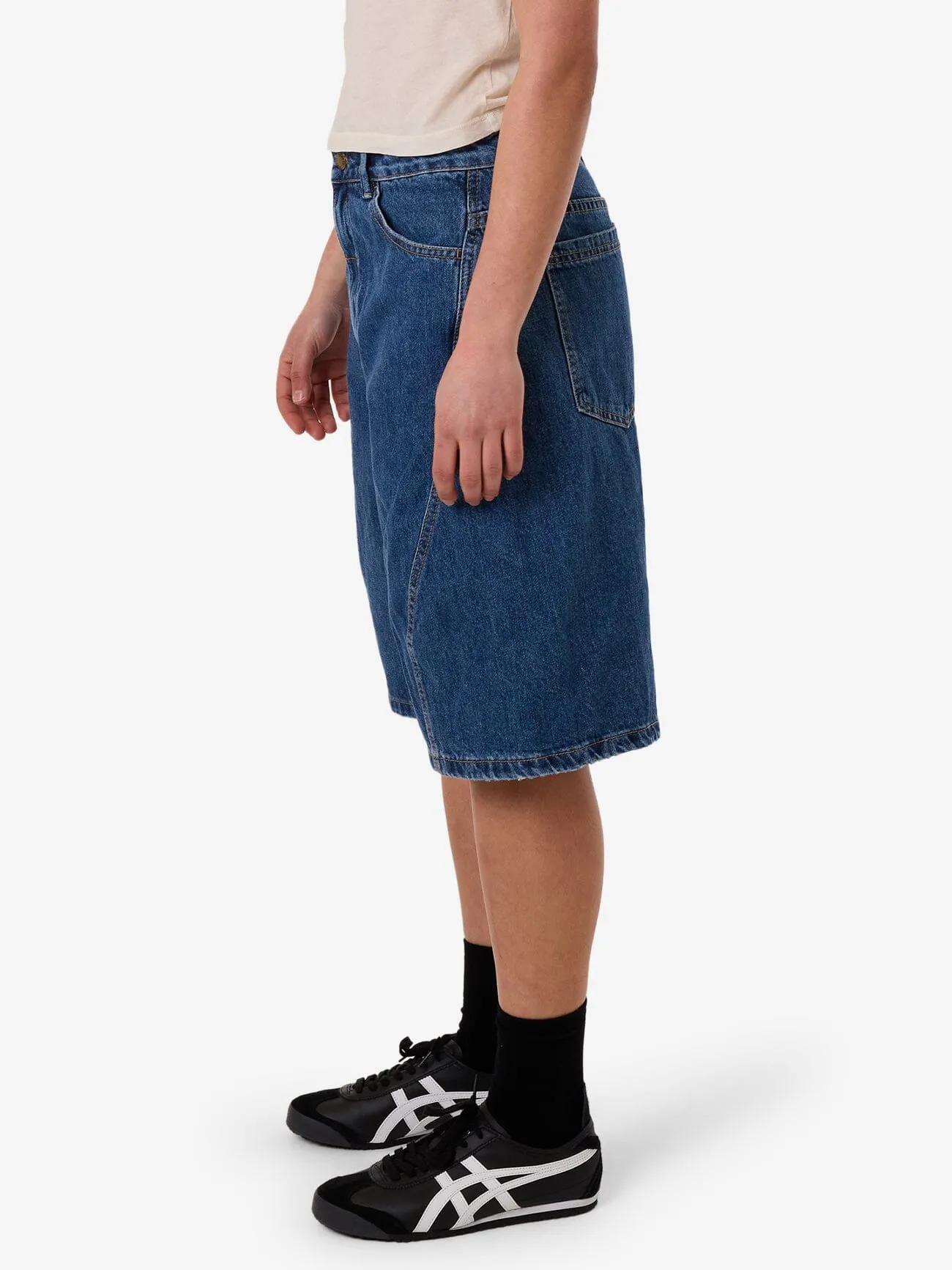 Ronnie Pieced Denim Short - Bright Mid Blue