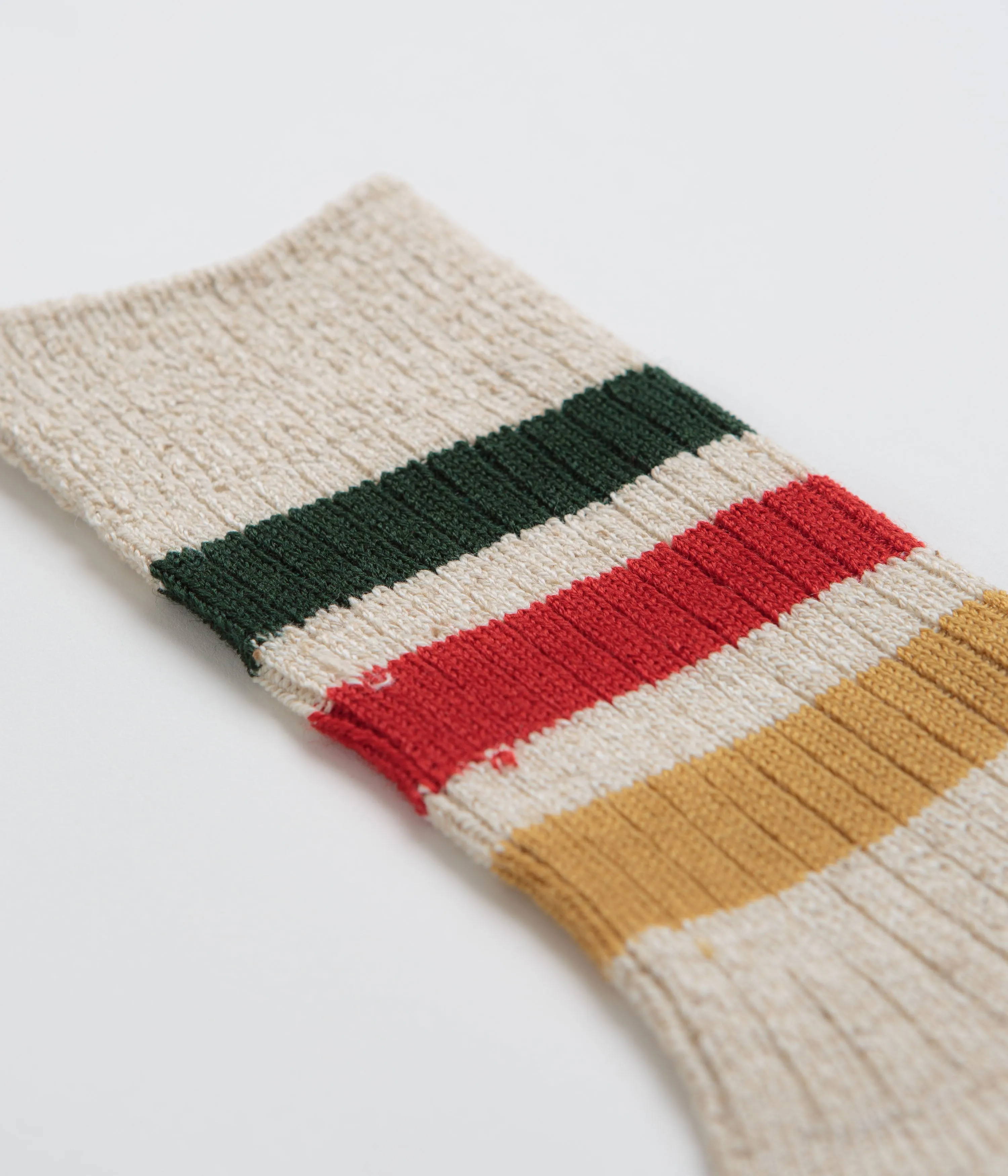 RoToTo Park Stripe Socks - Ivory