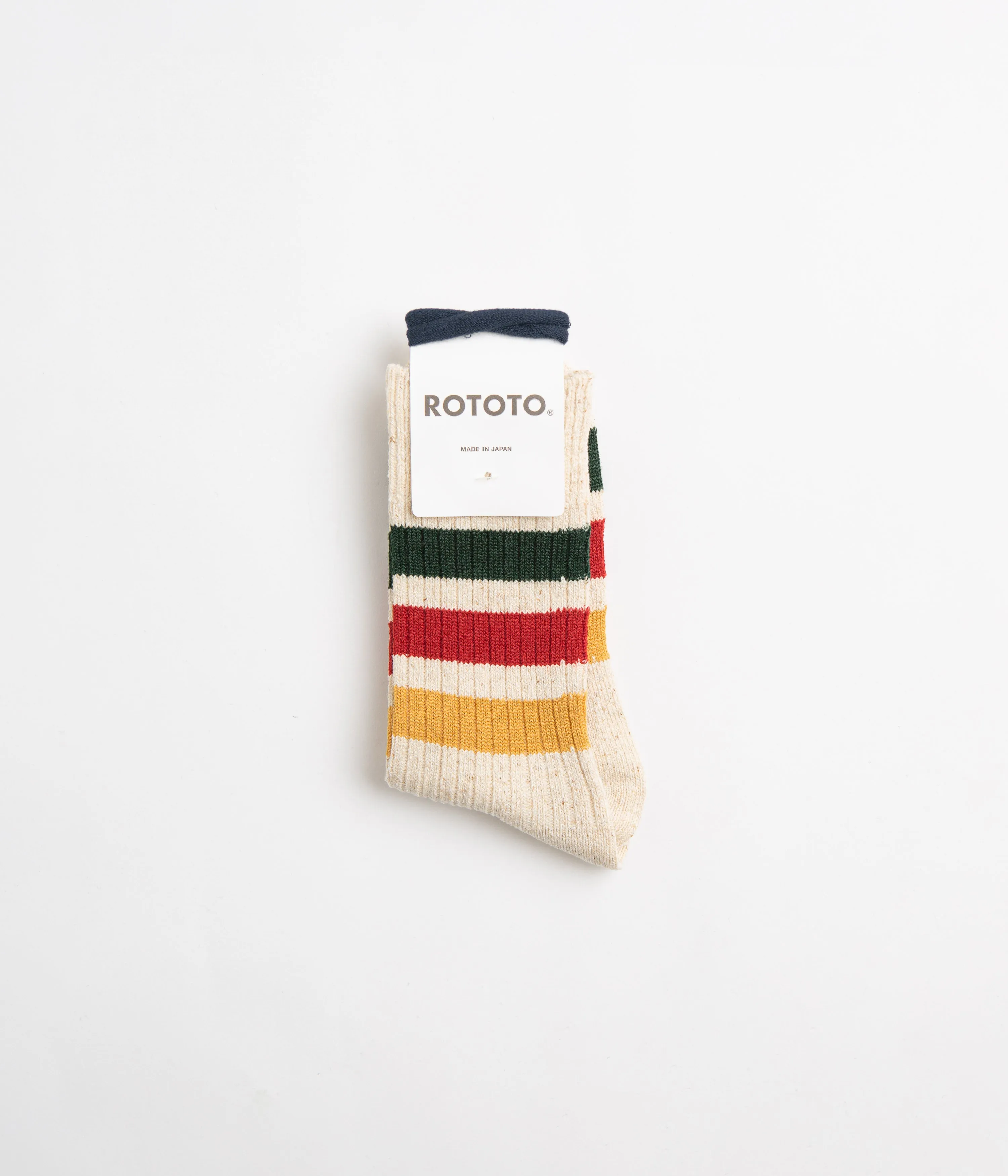 ROTOTO Striped Socks - Ivory