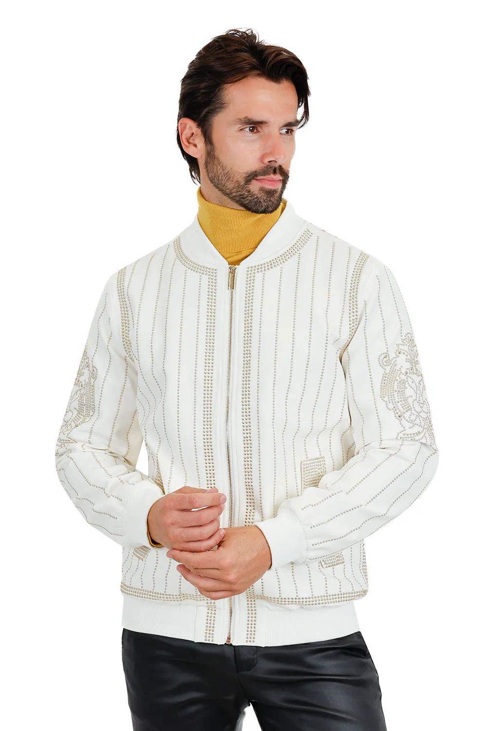 Rowdy Stud Bomber Jacket