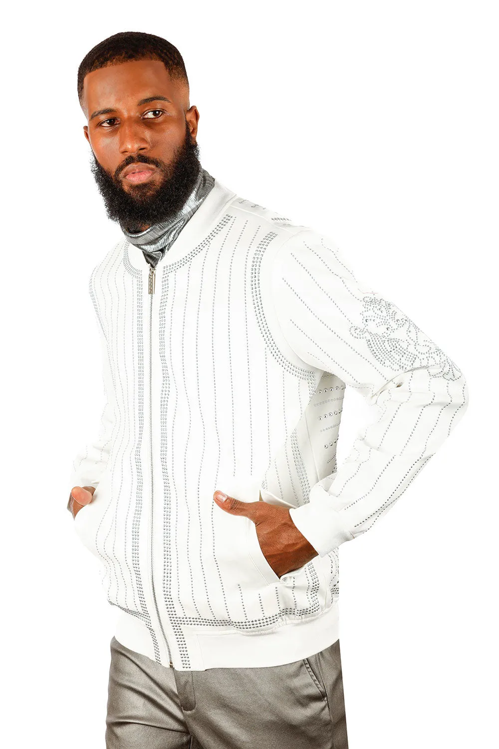 Rowdy Stud Bomber Jacket