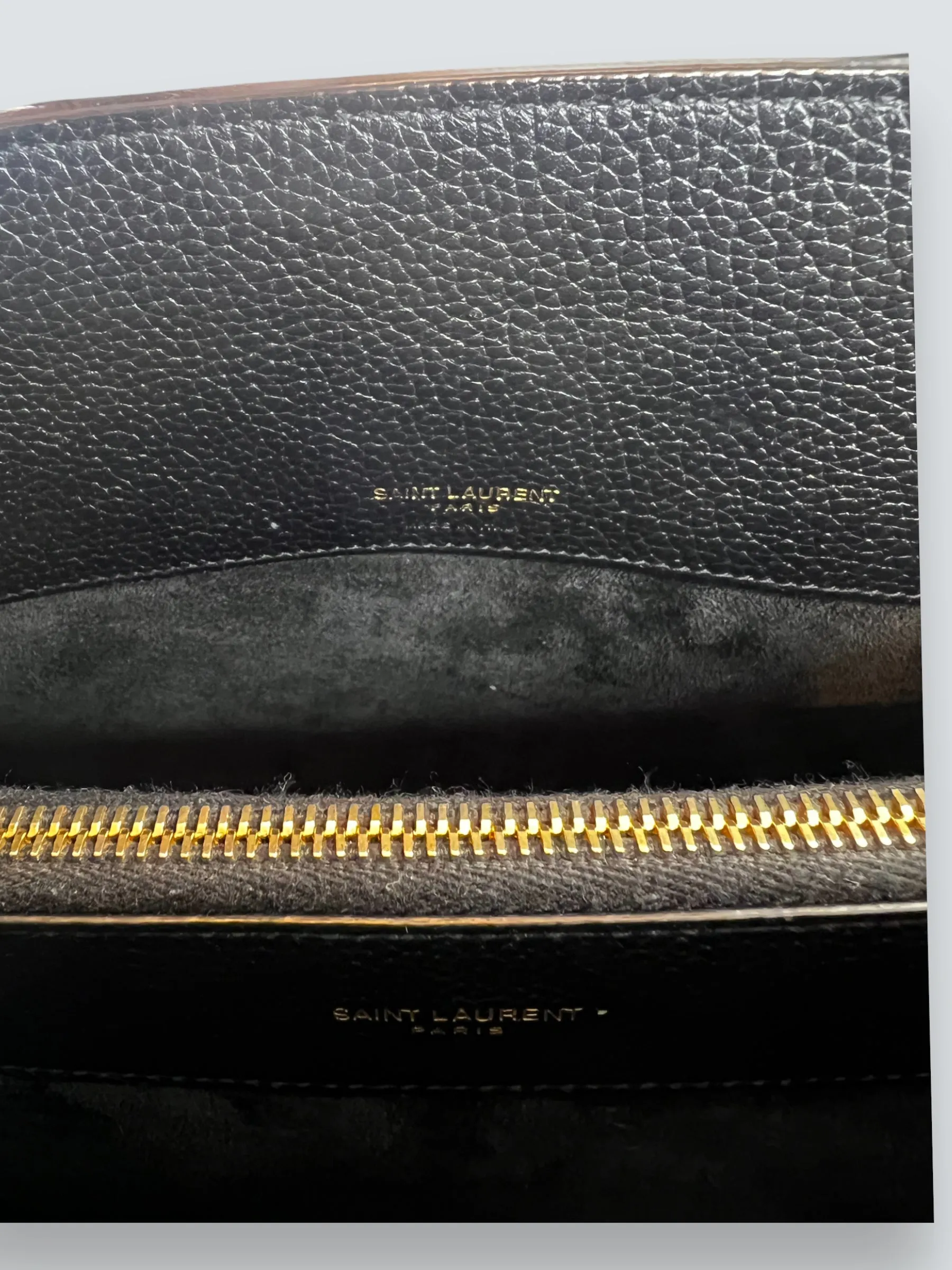 Saint Laurent Black Supple Grained Leather Baby Sac Du Jour Tote