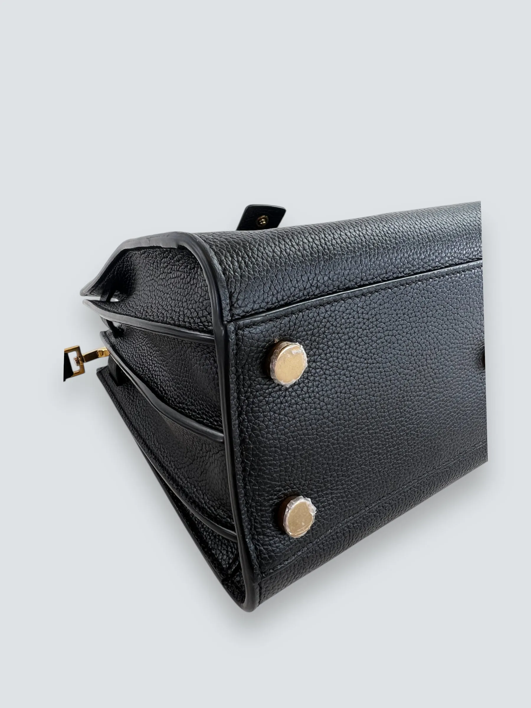 Saint Laurent Black Supple Grained Leather Baby Sac Du Jour Tote
