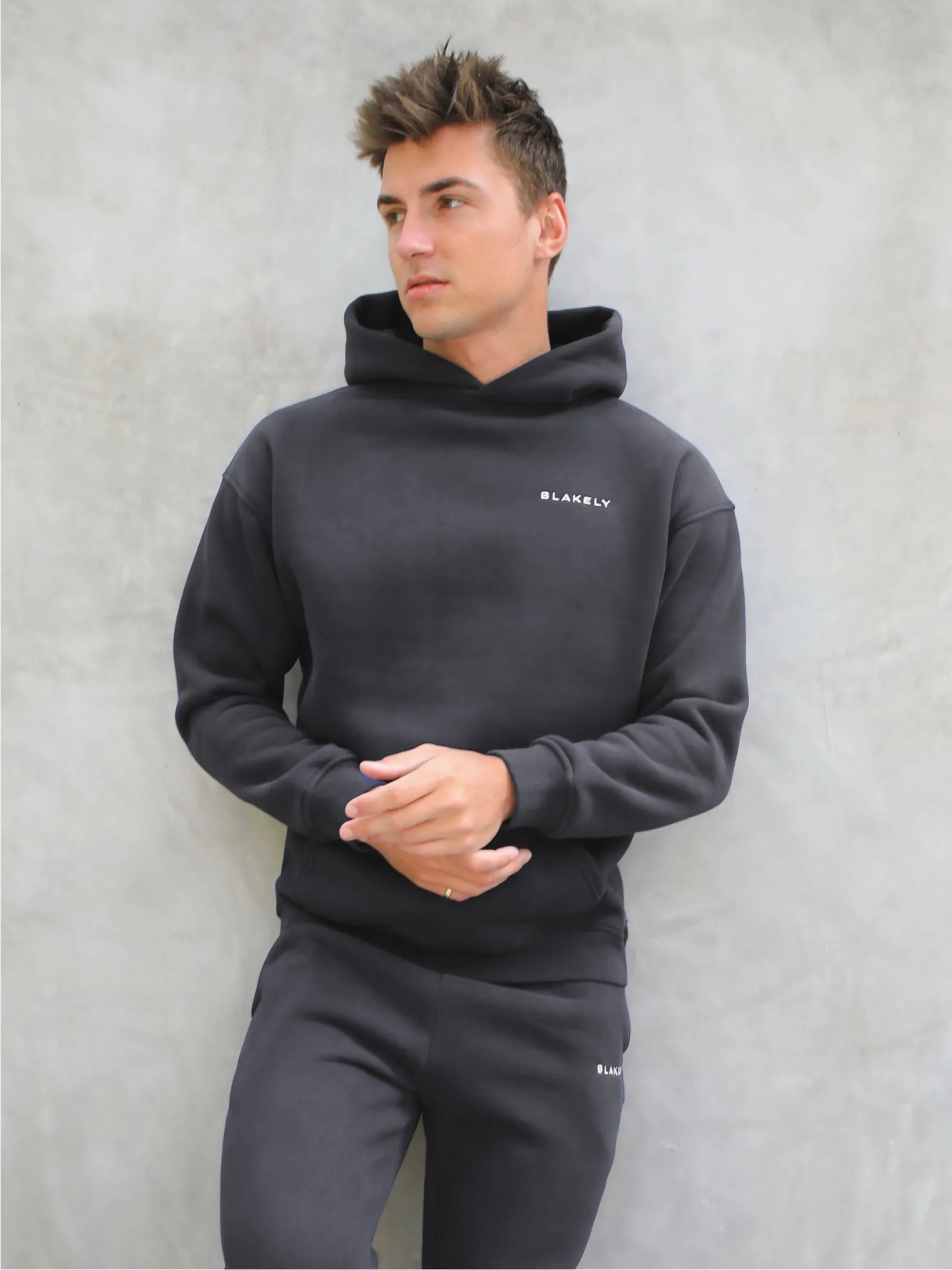 Series Relaxed Hoodie - Charcoal