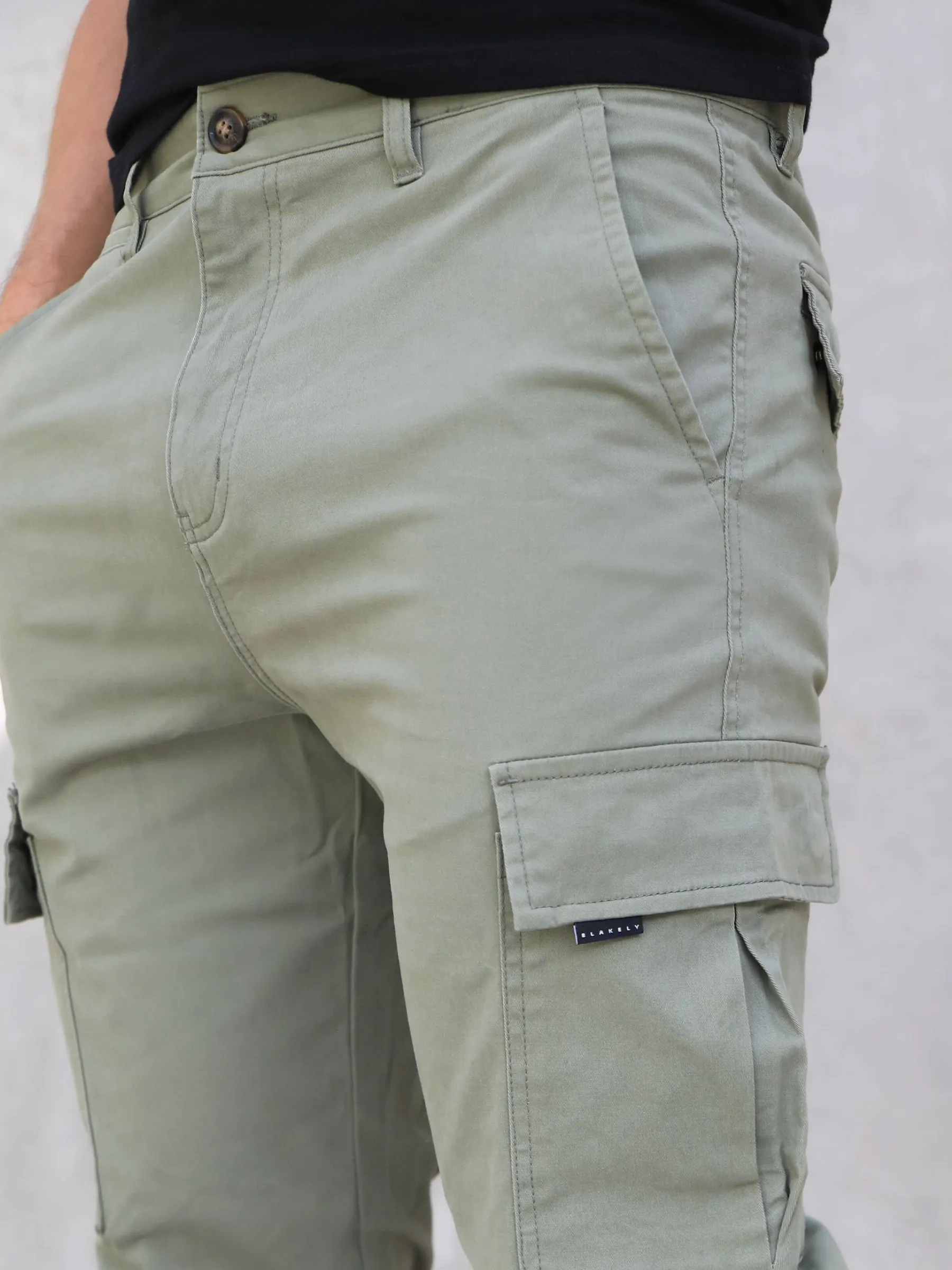 Straight Leg Cargo - Light Green