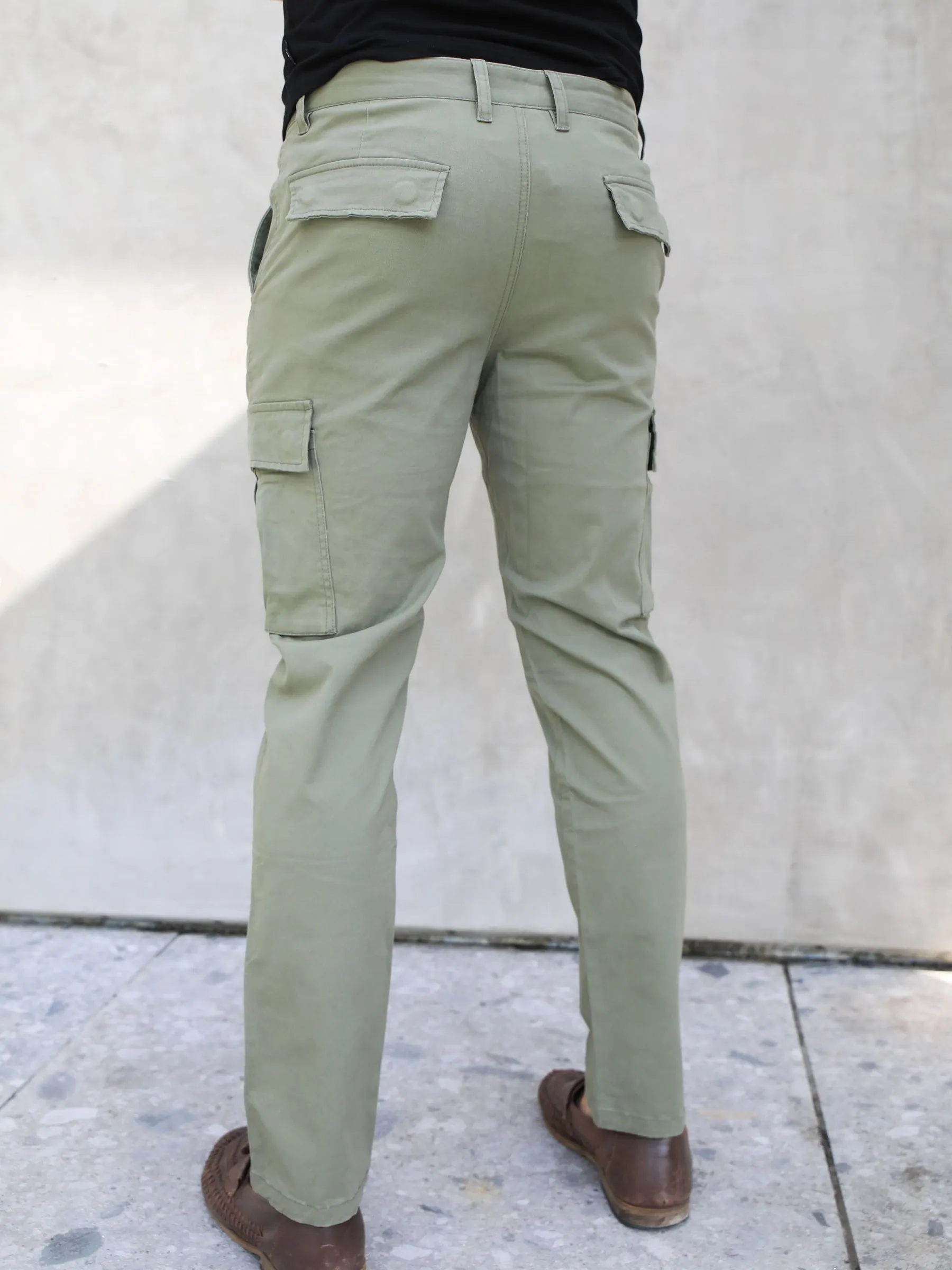 Straight Leg Cargo - Light Green