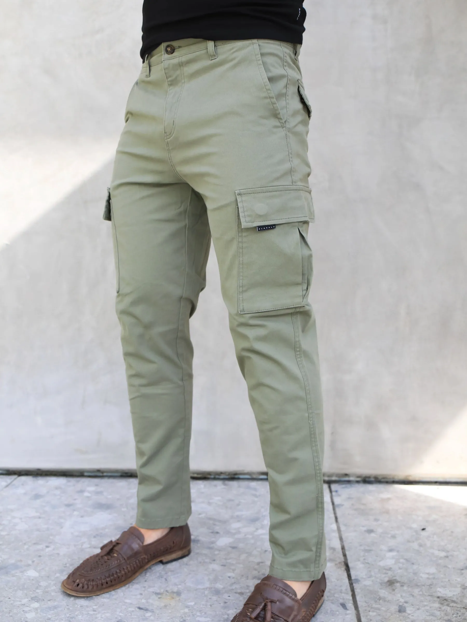 Straight Leg Cargo - Light Green