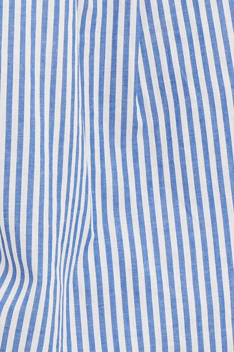 Stripe Long Sleeve Stripe Button Up Shirt