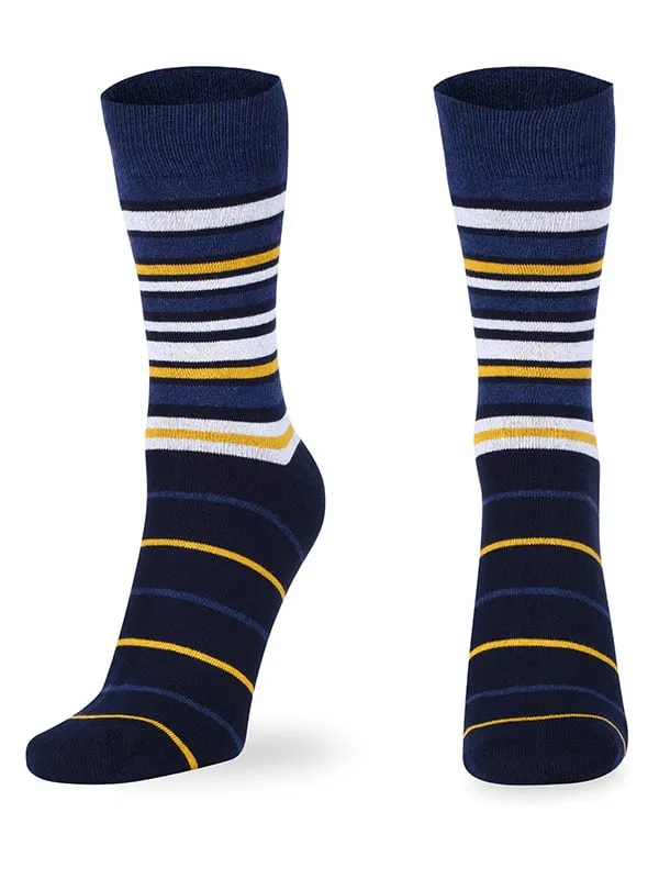 Striped Cotton Full Length Socks