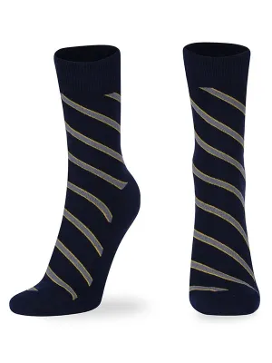 Striped Cotton Full Length Socks