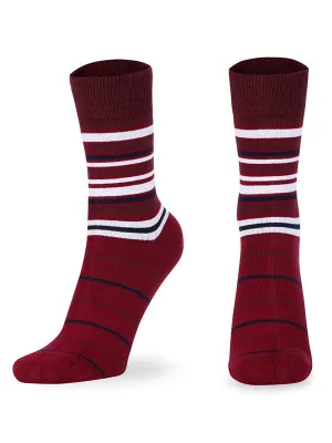 Striped Cotton Full Length Socks