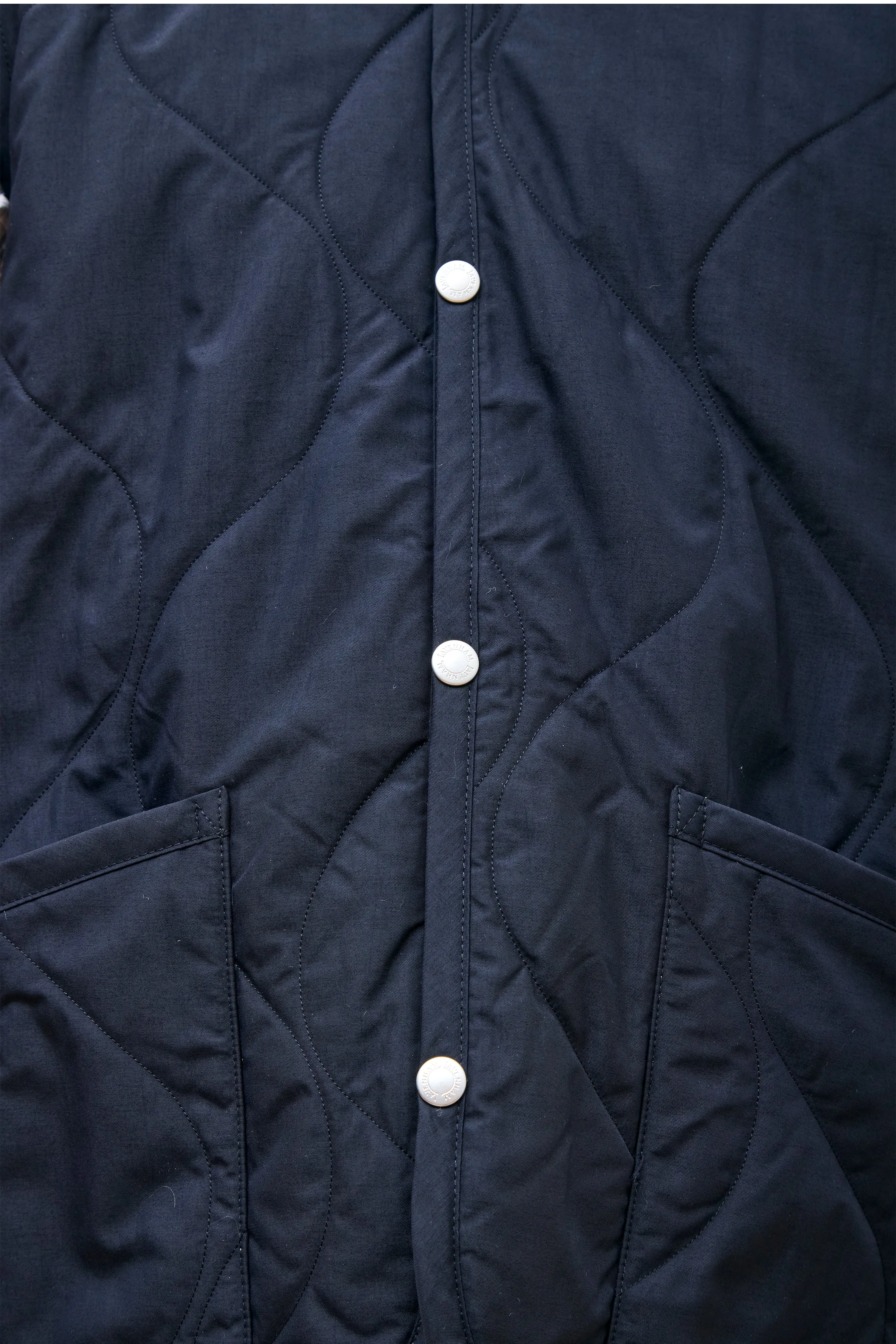 Stud Front Bomber Gilet Black