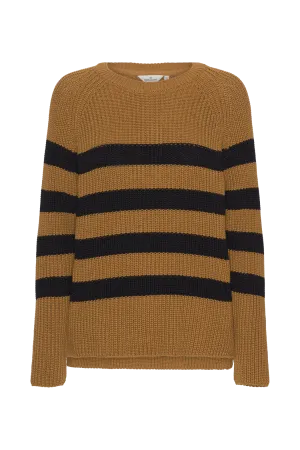 Sweety Sweater Striped - Bronze Brown/Black Stripe