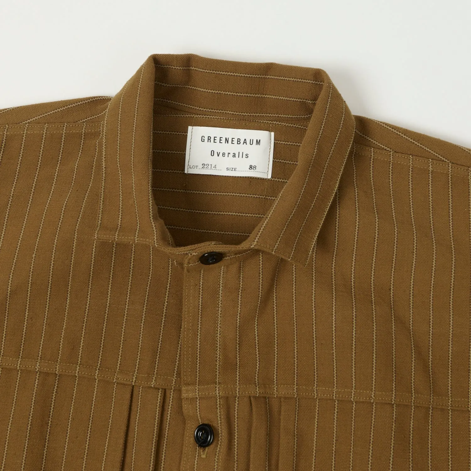 Warehouse & Co 2214 1880s Heavy Leather Bound 'Greenebaum' Jacket - Duck Stripe