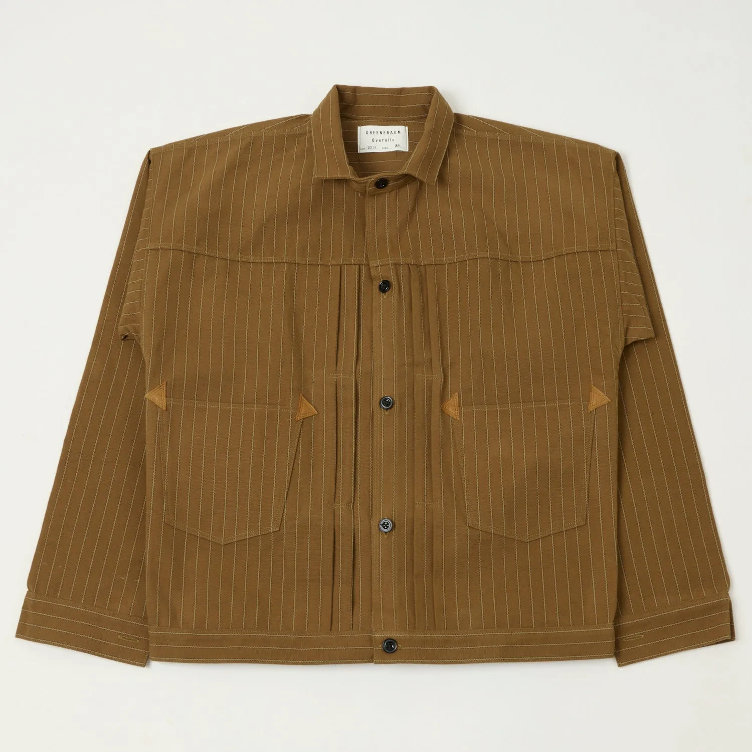 Warehouse & Co 2214 1880s Heavy Leather Bound 'Greenebaum' Jacket - Duck Stripe