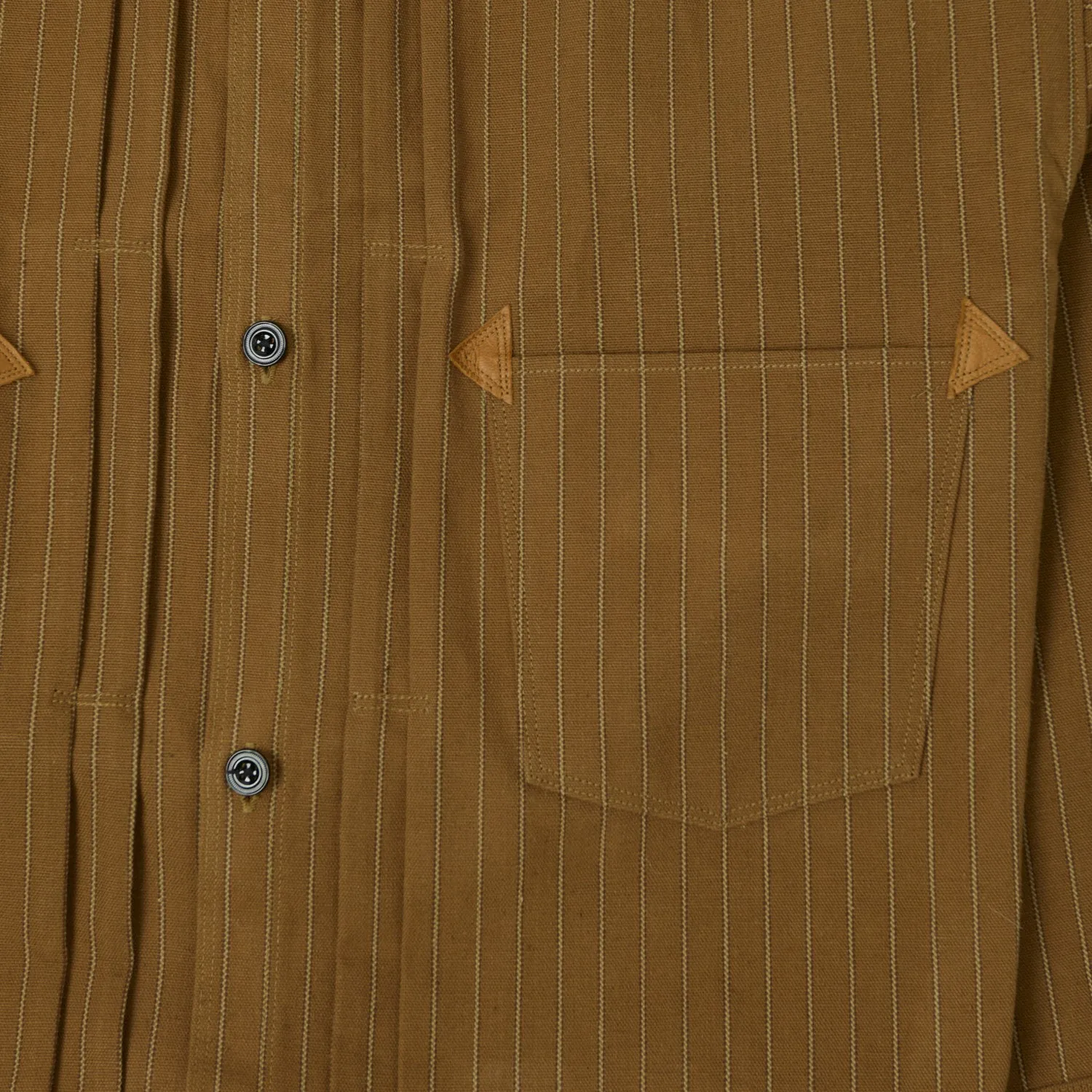 Warehouse & Co 2214 1880s Heavy Leather Bound 'Greenebaum' Jacket - Duck Stripe