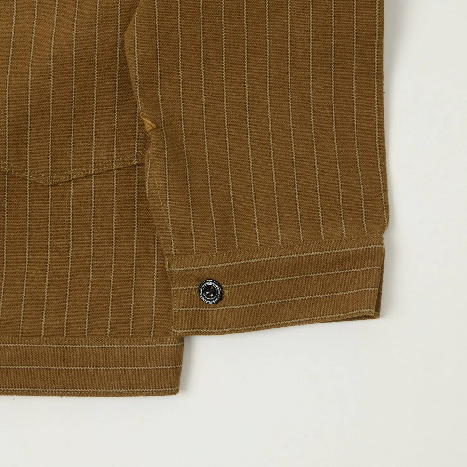 Warehouse & Co 2214 1880s Heavy Leather Bound 'Greenebaum' Jacket - Duck Stripe