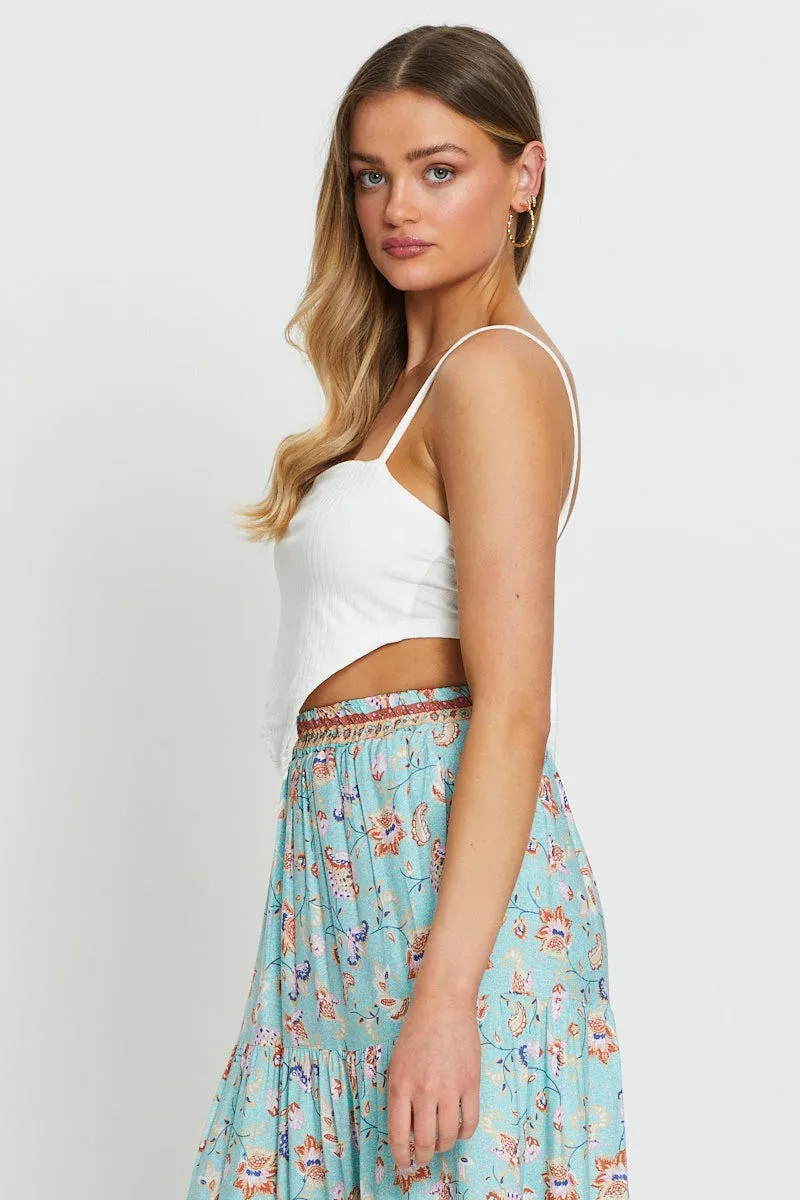White Crop Top