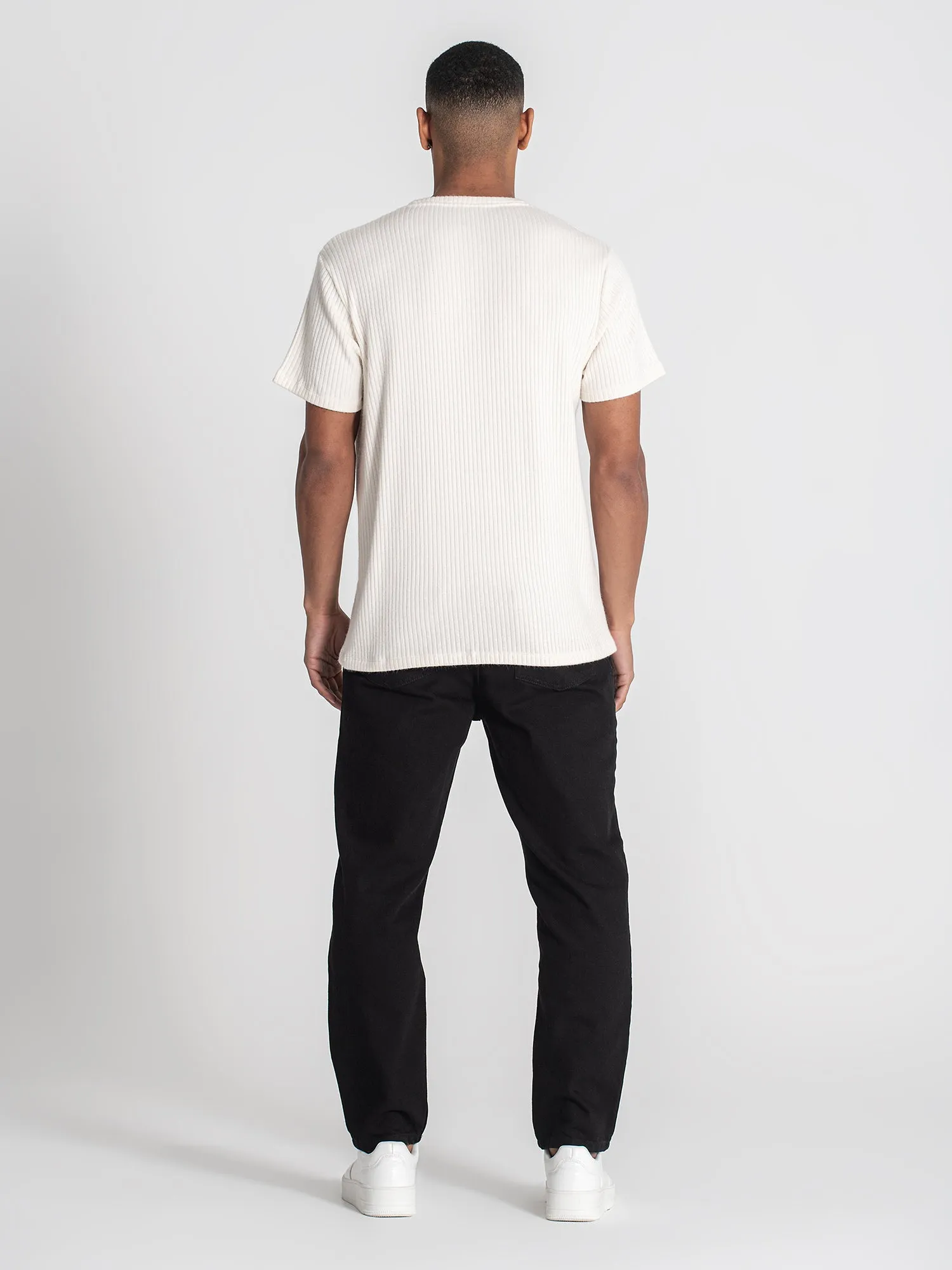 White Striped Tee
