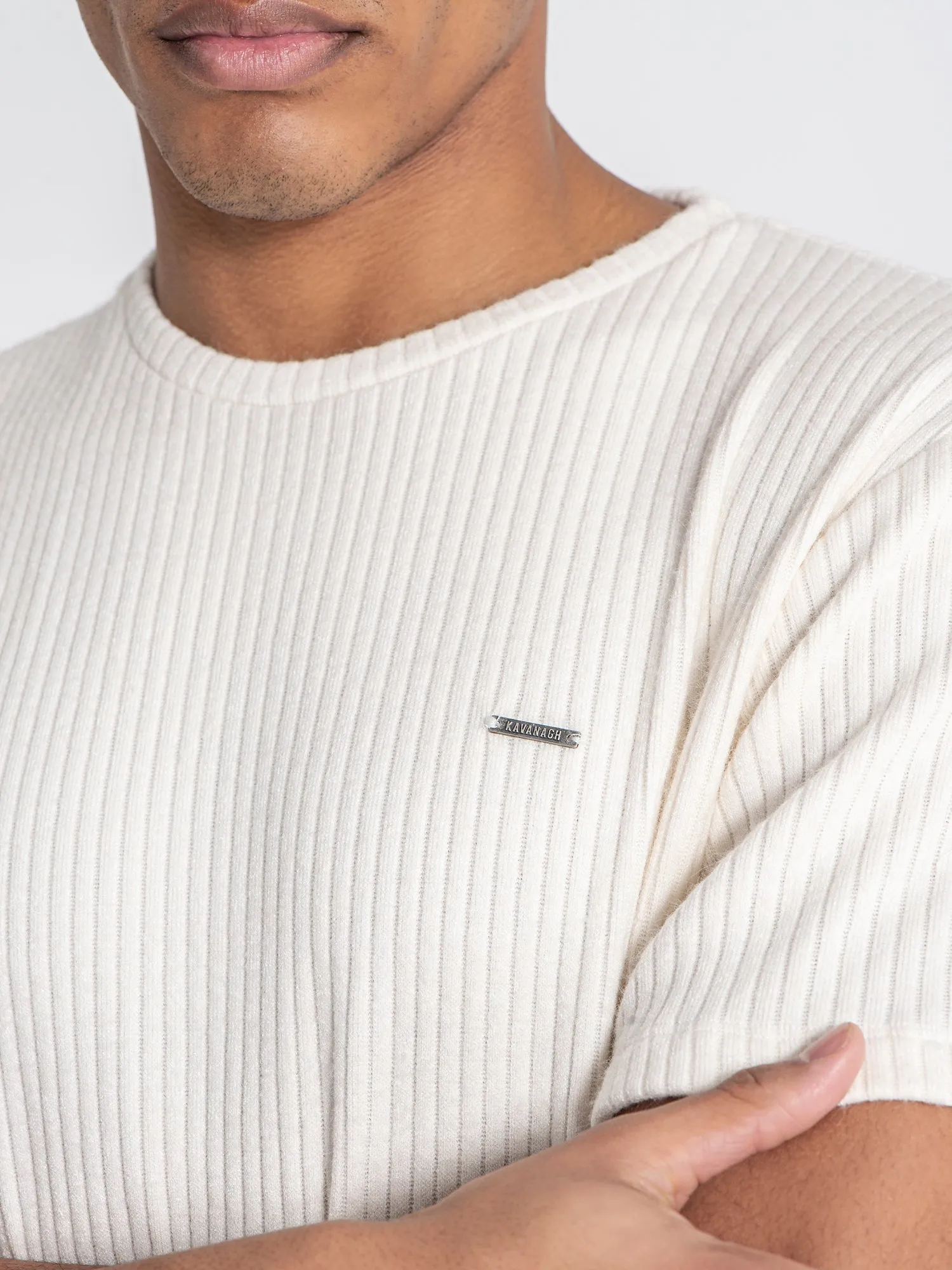 White Striped Tee