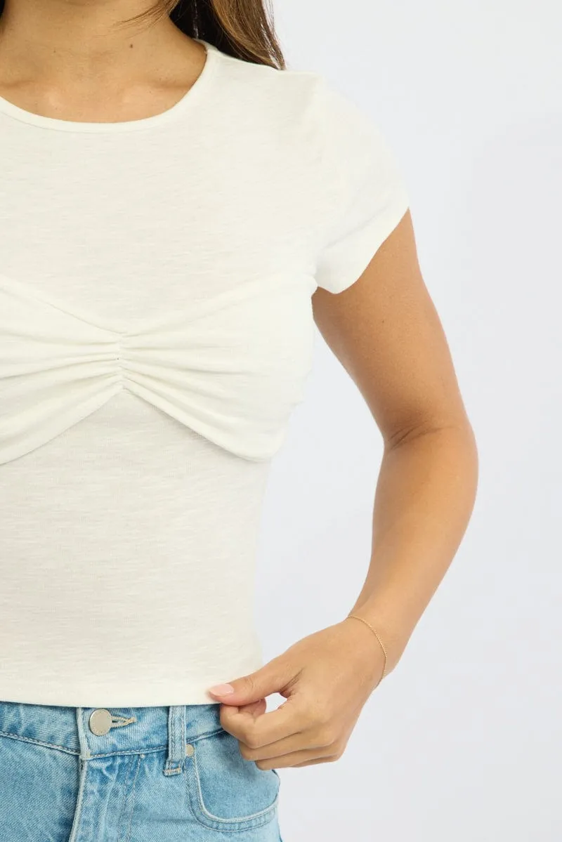 White Top Short Sleeve