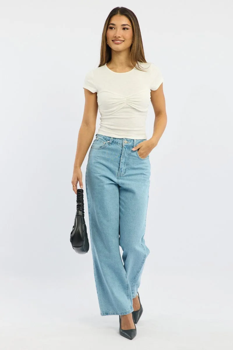 White Top Short Sleeve