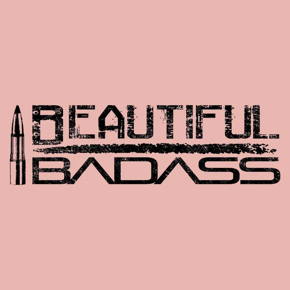 Women's Beautiful Badass Cropped T-Shirt - Desert Pink