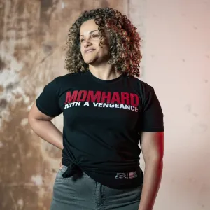 Women's Mom Hard Boyfriend Fit T-Shirt - Black