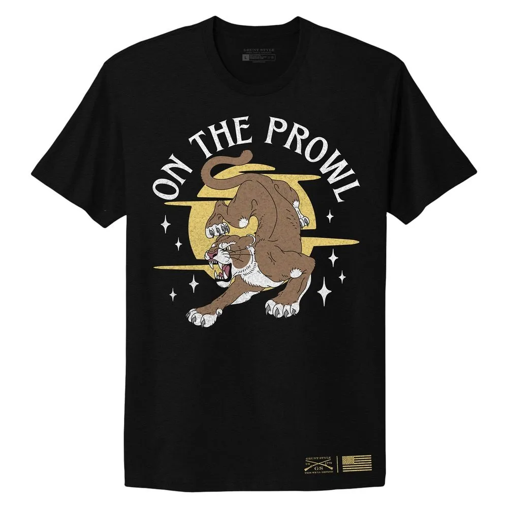 Women's On The Prowl Boyfriend Fit T-Shirt - Black