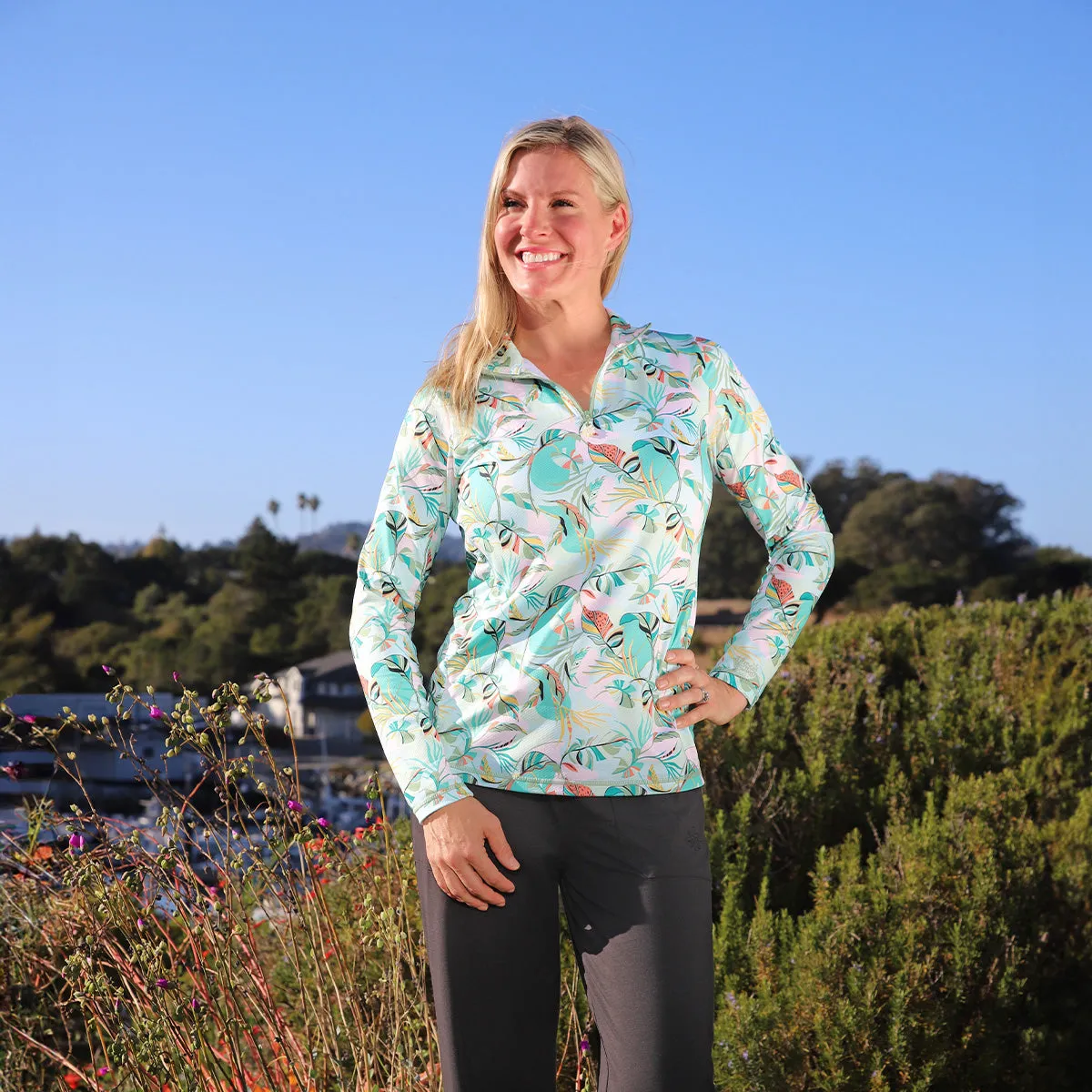 Women's Quarter Zip Vented Sun Shirt | FINAL SALE