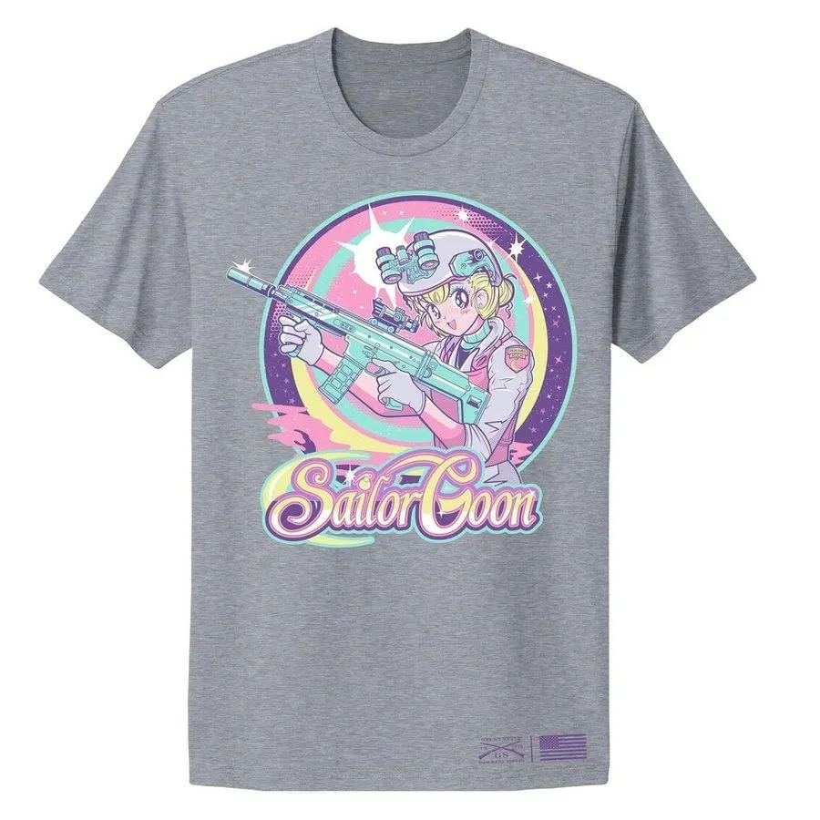Women's Sailor Goon Boyfriend Fit T-Shirt - Dark Heather Gray