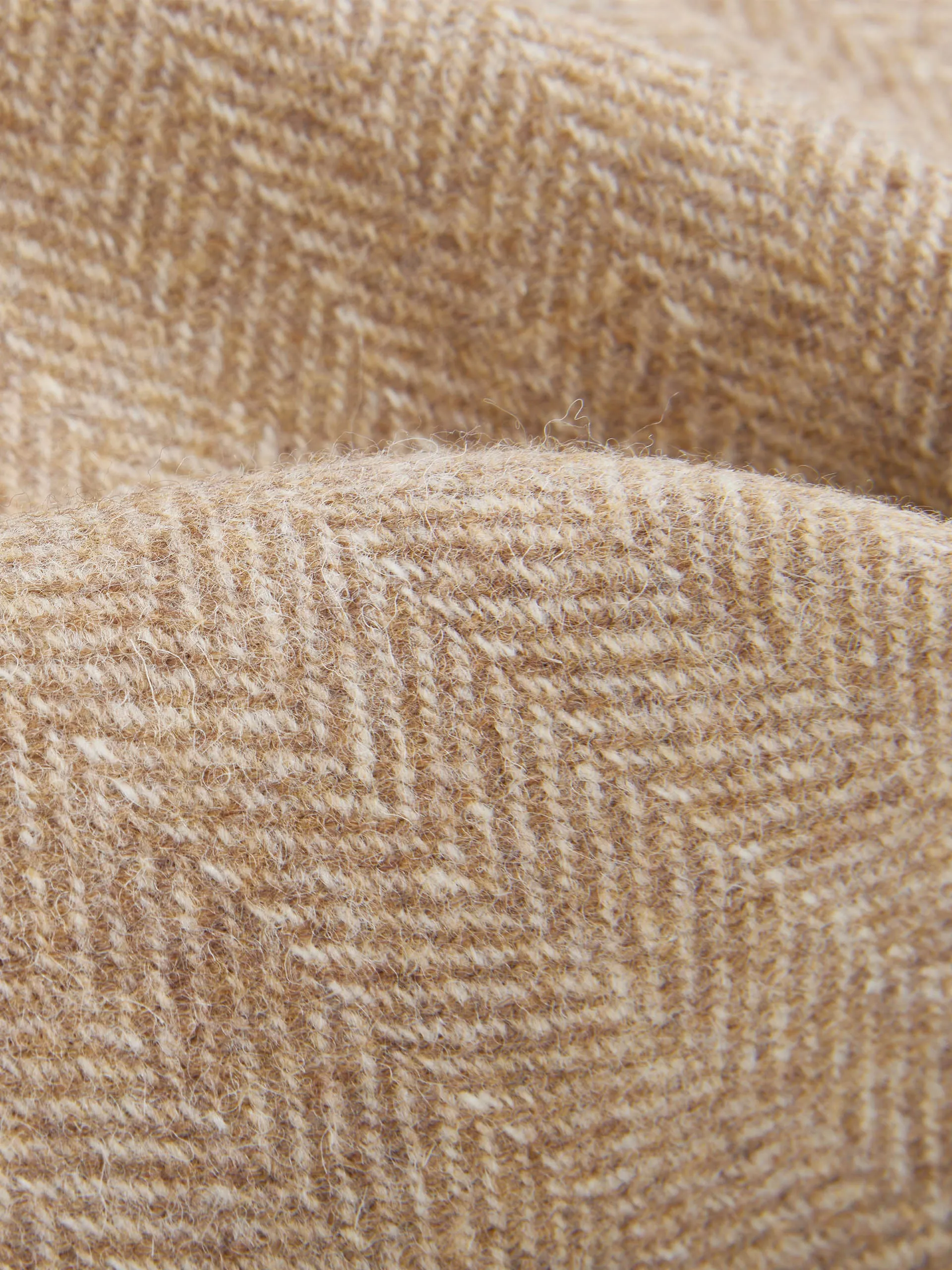Wool Striped Shorts with Pockets