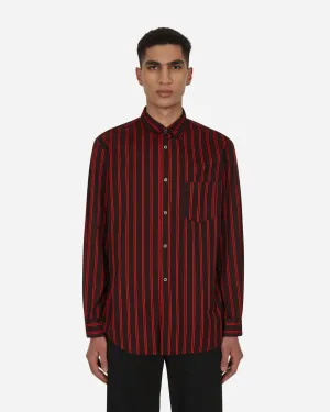 Yarn Dyed Stripe Shirt Black