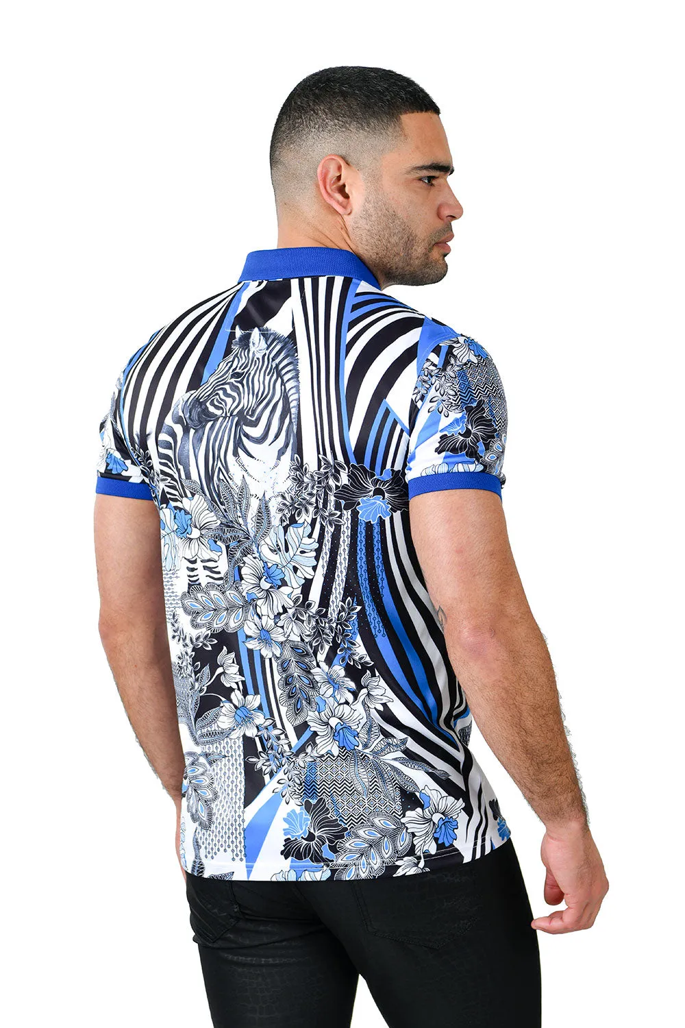 ZEBRA ABSTRACT Polo Shirt