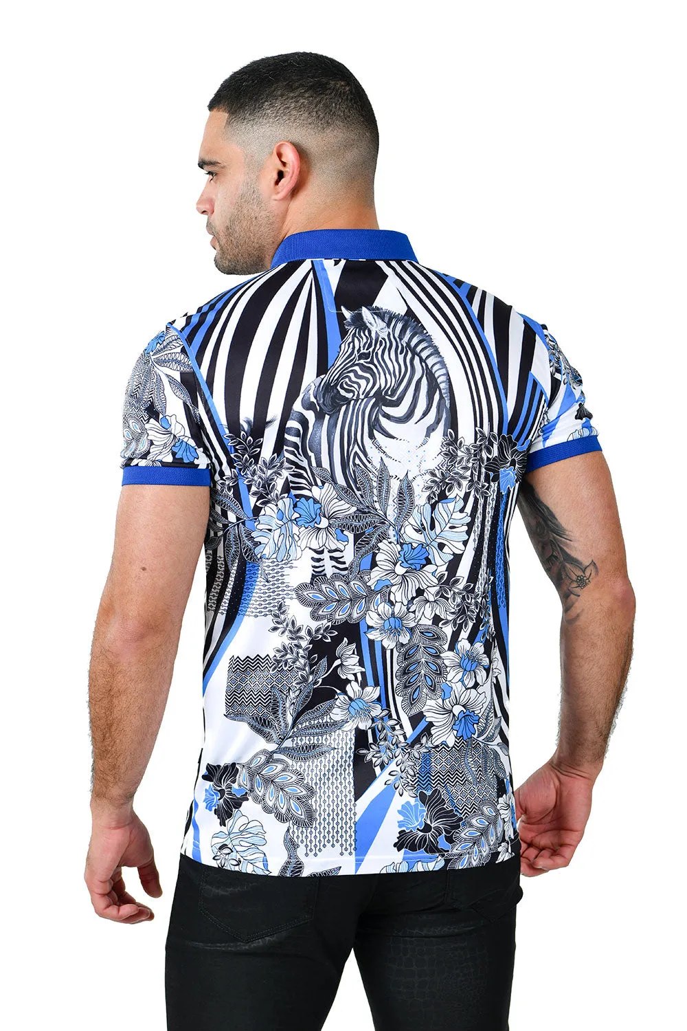 ZEBRA ABSTRACT Polo Shirt