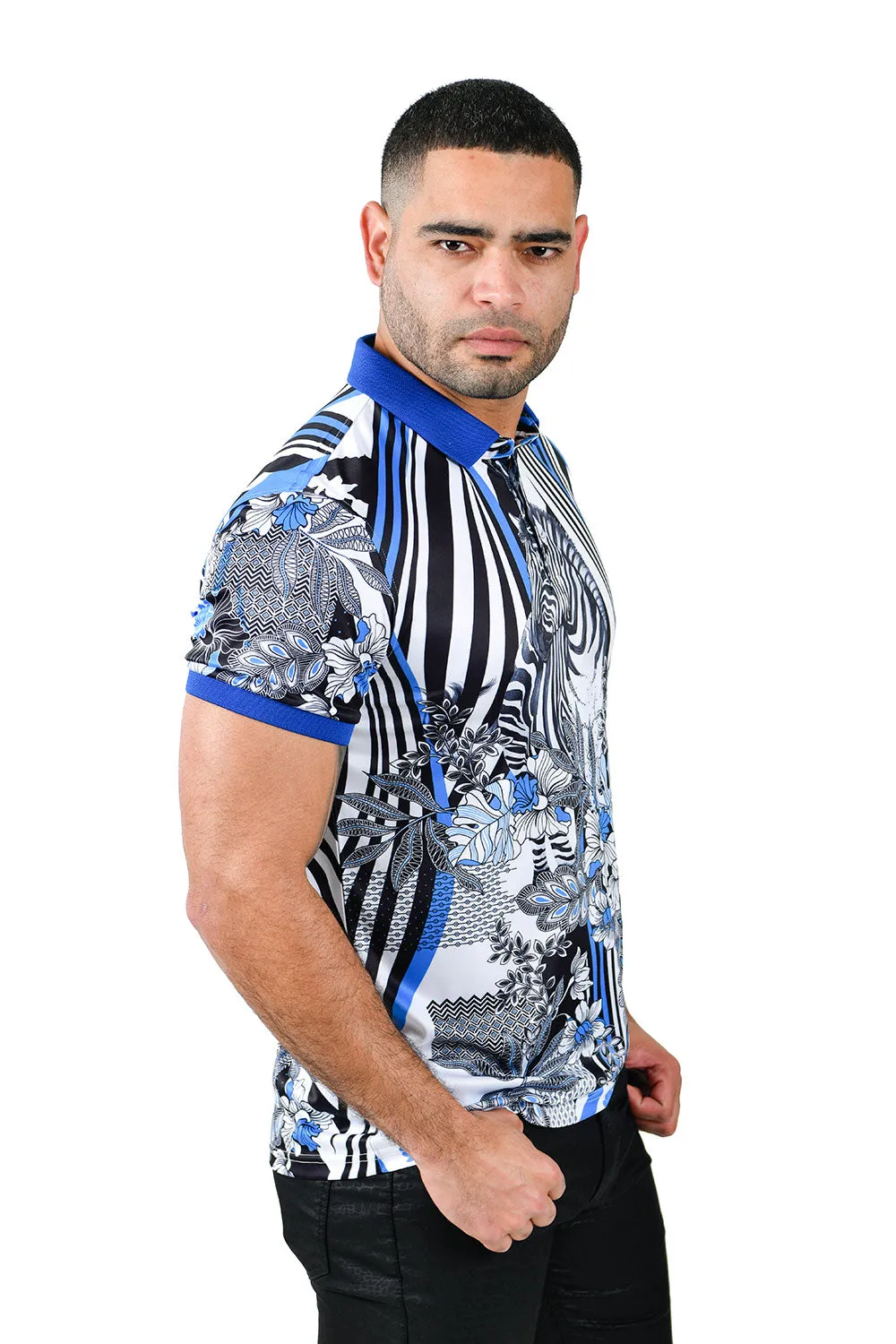 ZEBRA ABSTRACT Polo Shirt